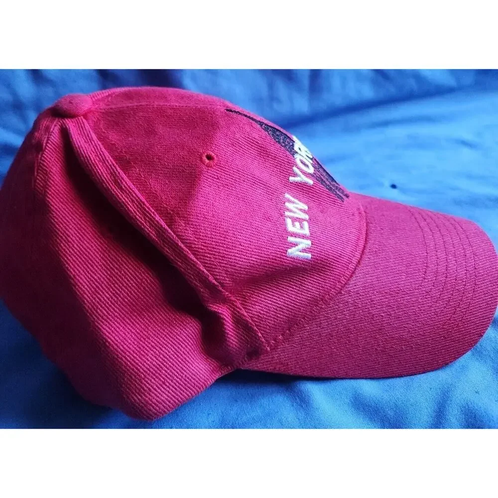 New York City Red Baseball Cap Trucker Hat Unisex Adjustable See Desc.